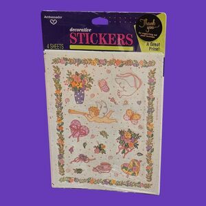 1992 Sealed Hallmark Valentine Stickers Putti Cherub Love Friendship Hearts Dove